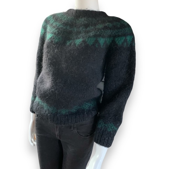 Thick artisan knit Fair Isle sweater - Picture 8 of 8